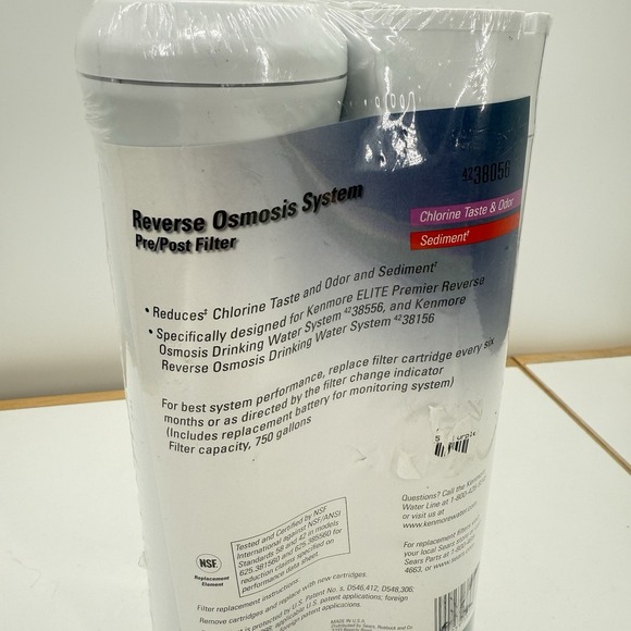 Kenmore Elite‎ Reverse Osmosis System Pre/Post Filter 42-38056 4238556 4238156 - Picture 2 of 10